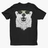 Polar Bear with Neon Sunglasses T-Shirt – Funny Animal Graphic Tee Back Print