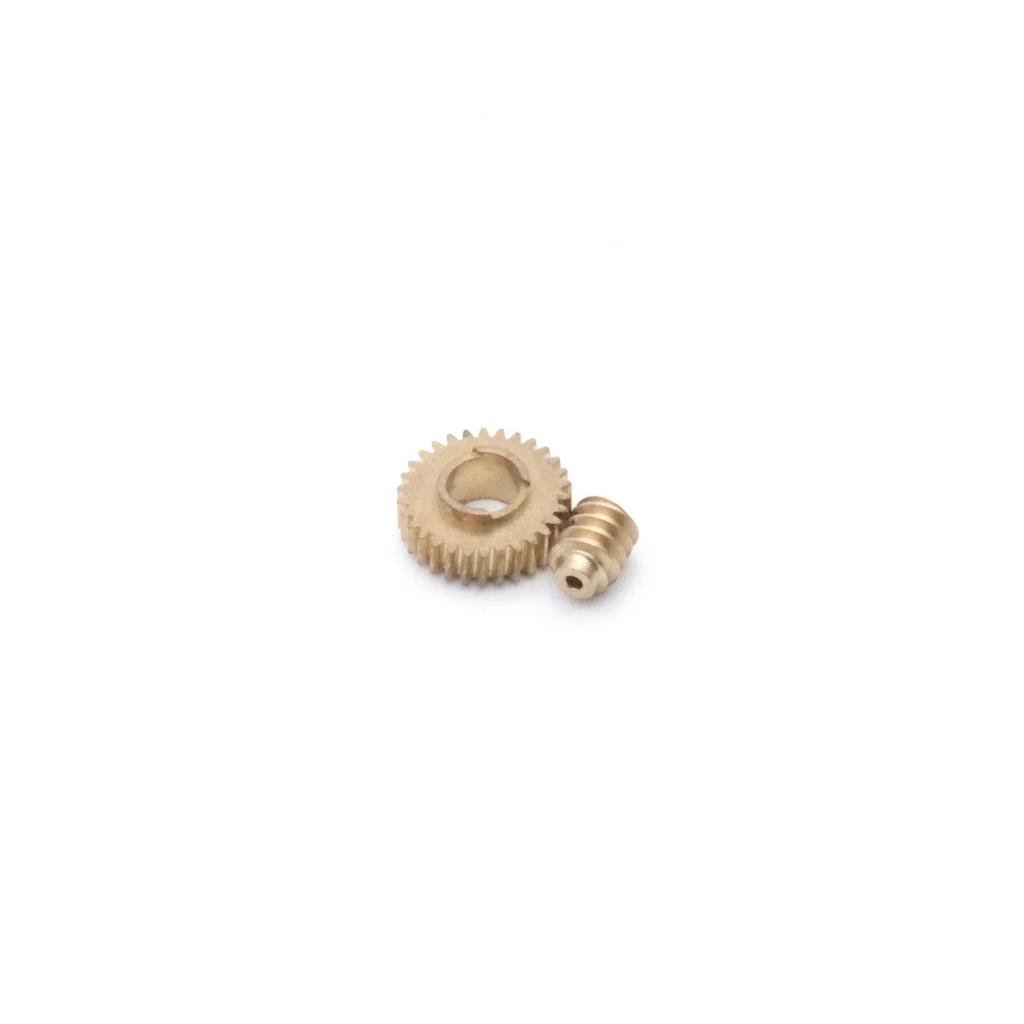 0.3M 30T 4mm Copper Step Worm Gear Wheel 0.3M Worm 0.98mm DIY Model Reducer Accessories