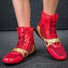 Herren Boxschuhe Professionelle Wrestlingschuhe Kampf-Sneaker Klassische Hochwertige Atmungsaktive Boxstiefel Trainings-Sneaker