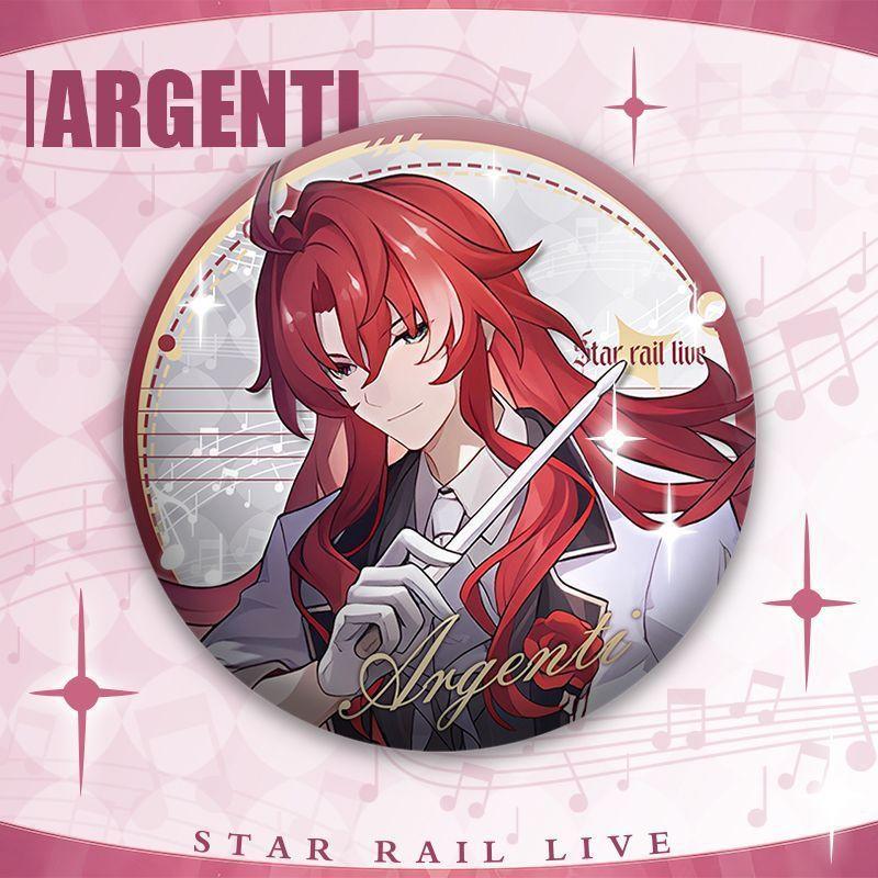 

Collapsed Star Dome Railway Star Iron Concert Robin Badge Double Flash Brooch Standing Brand Millet Pendant Ornament 1PC