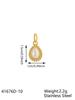 CARLIDANA Bohemian Gold Plated Stainless Steel Water Drop Shaped Natural Stone Pendant Fashion Charms Pendant for Jewelry