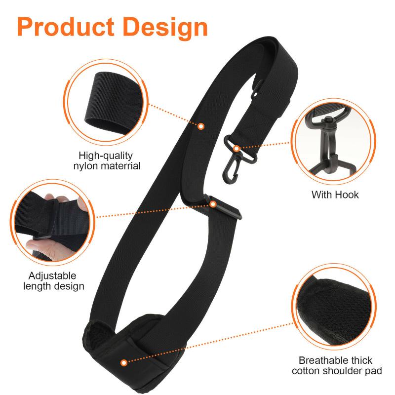 Universal Trimmer Shoulder Strap Adjustable Shoulder Belt With Breathable Thickened Cotton Pad For