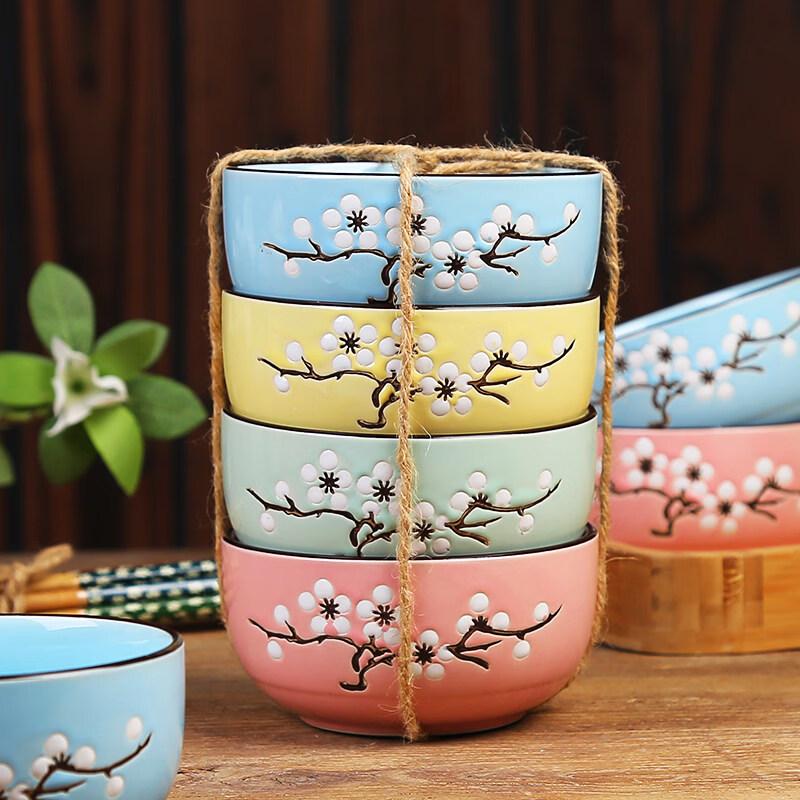 Japanese Style Star Ceramic Bowl Set