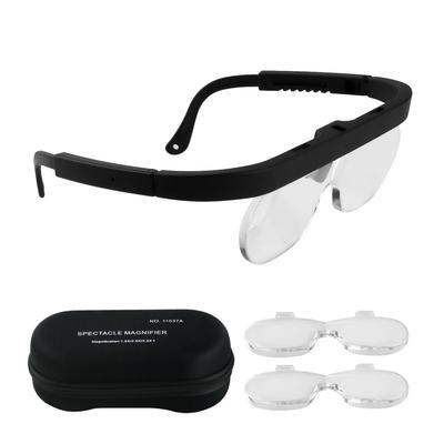 1,5/2,5/3,5-fache Vergrößerungsbrille, Vergrößerungs-Headset, am Kopf montierte Schmucklupe, Lupe mit