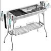 Portable Outdoor Folding Charcoal Barbecue Grill Rack