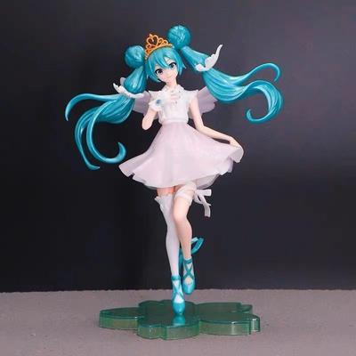 Hatsune Miku Figuras de anime del 15º aniversario Colección de figuras de acción de PVC Modelo de adorno Juguete