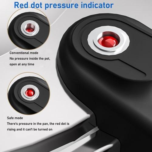 Stainless Steel Pressure Cooker, 10L/12L/16L, Stovetop Pressure Canner with Easy-Lock Lid, Fast Cooking Canner Pot, Compatible with Gas, Induction, an