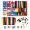 678PCS Combo Box Cold Crimp Terminals Kit 350Pcs Copper Wire Lugs + 328Pcs Heat Shrink Tubing Waterproof Cable Connectors Set