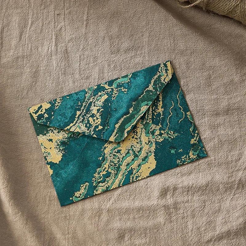 

5 шт. кавайных позолоченных тисненых конвертов для писем, конвертов для денег, обложек для свадебных приглашений, корейских канцелярских товаров, милых блокнотов