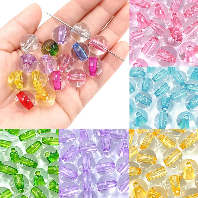 Vysoce kvalitní Příslušenství 14mm Náramek Náhrdelník Průhledné DIY Perlové Distanční Korálky Volné Korálky Pro Výrobu Šperků Akrylové Kulaté Korálky