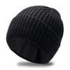 60-65Cm  Big Head Wool Blended Knitted Hats Men Winter Keep Warm Thickened Toand Beanies Large Size Cold Skullies Ski Golf Cap
