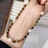 Handmade Pearls Bead Sweater Necklace Artistic Crafted Pearls Bead Sweater Necklace Retro Unisex Neck Jewelry Accessory