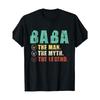 Mens Fun BABA Pattern Tshirt 100 Cotton Round Neck Short Sleeve Tshirt with BABA Man The Man Rhys Text Printed