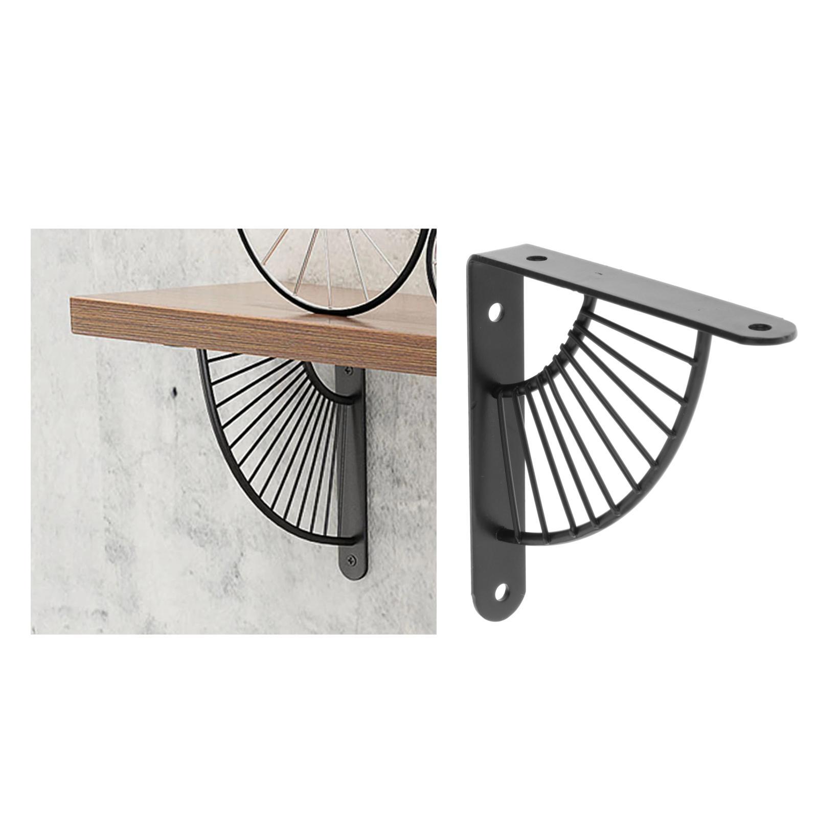 

Metal Wall Mount Shelf Bracket Decorative Heavy Duty Support Corner Brace for Bathroom Bookshelf Hardware