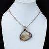 Tiger Dendrite Gemstone Pure Copper Wire Wrapped Handmade Pendant Jewelry