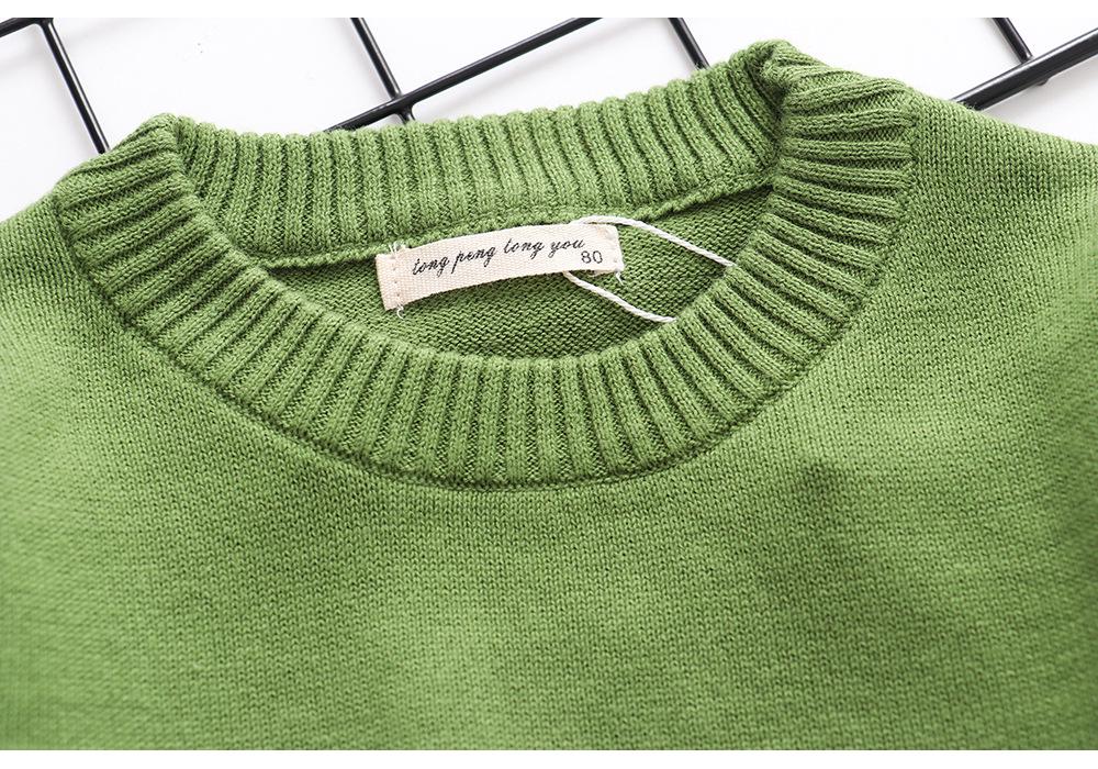 2022 New Arrival Korean Style Unisex Children's Pure Cotton Warm Knit Sweater