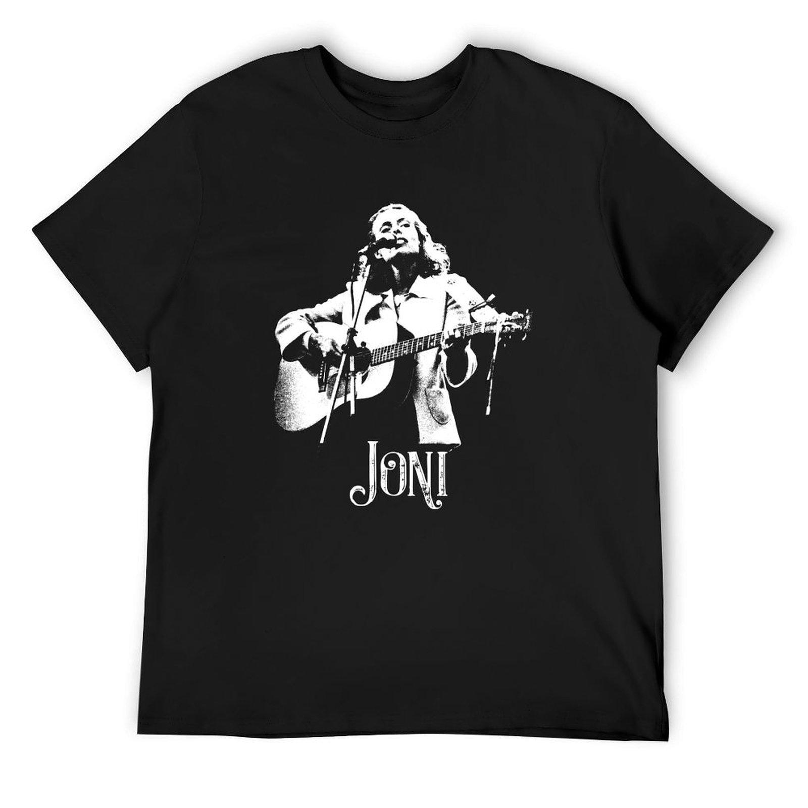 

Joni - The White Stencil T-Shirt summer clothes Short sleeve tee graphic tee shirt funny t shirts men 4XL