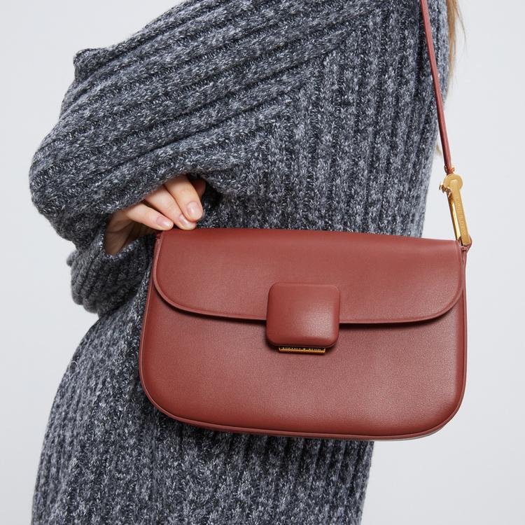 New CHARLES&KEITH PU Bag Shoulder Bag Small Square Bag Shoulder Bag Trumpets Women's Multicolor CK2-20271063-1