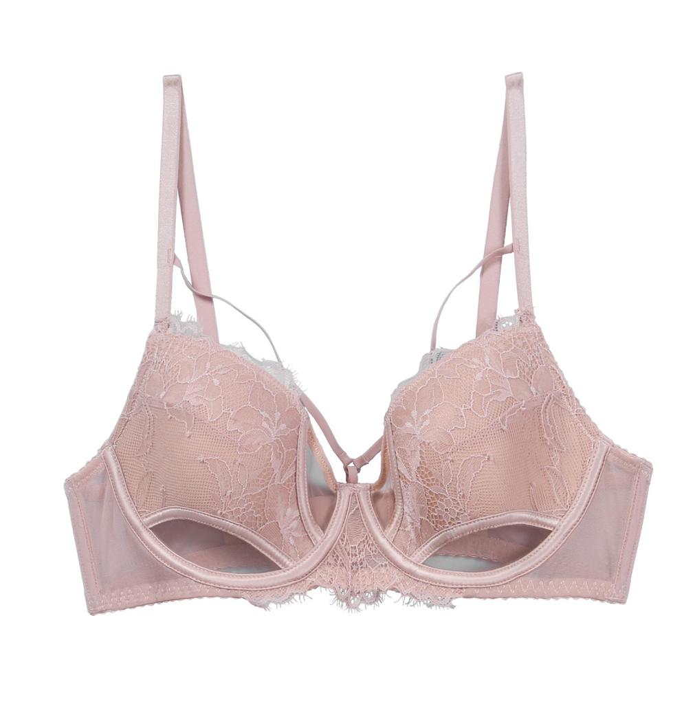 Französische Spitze Push-Up BH für große Oberweiten - Anti-Hängebusen, dünne Träger, sexy Sommerdesign