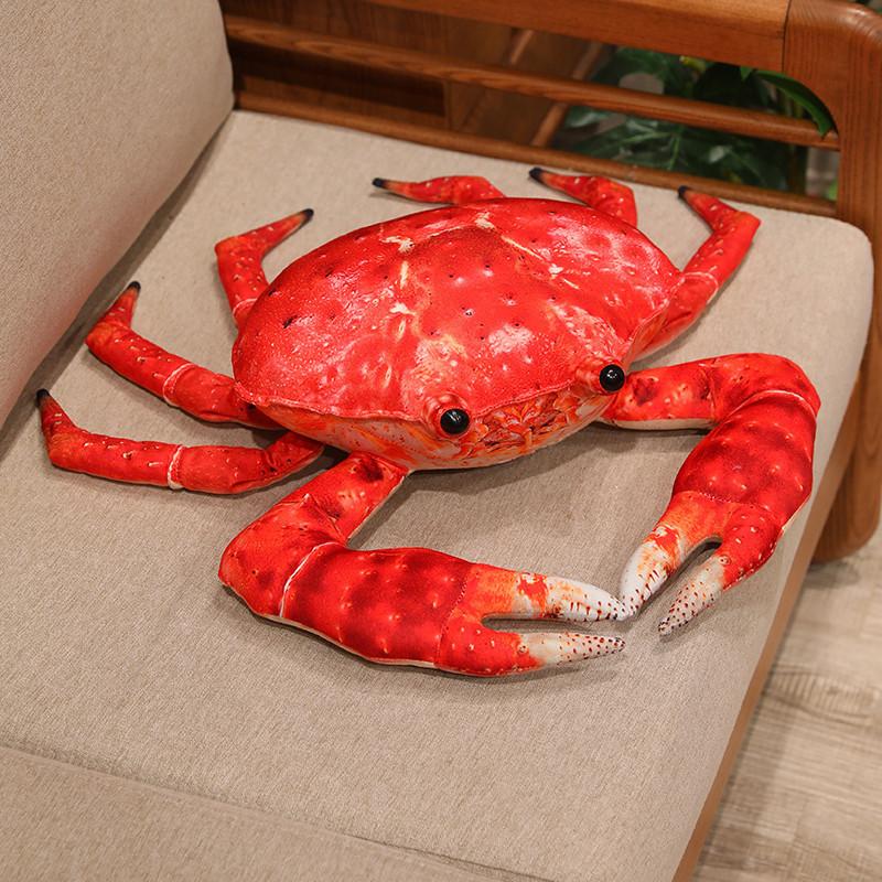 

Crab Plush Toy With Short Plush Material For Children And Photo Props King Crab,35cm