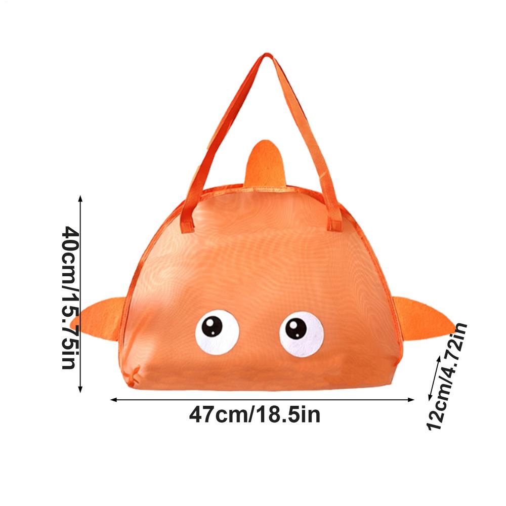 Mesh Beach Bag Large Capacity Beach Tote Pocket For Family Pool Bag For Toys Vacation Travel Beach Must Haves Toys Bags