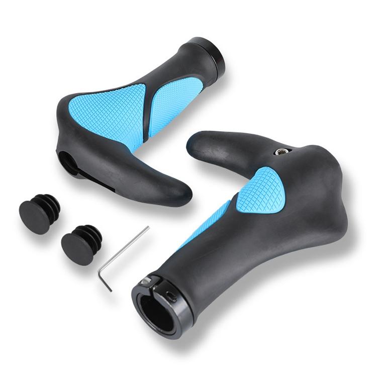 Ergonomic Bicycle Grips Handlebar TPR Non-Slip MTB Grips Mountain Bike Cycling Hand Rest Shock Absorption Bar End