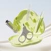 Baby Nails Care Tool Set Includes Round Head Clippers Gentle Scissors Nails File and Storage Box Gift for New Parents