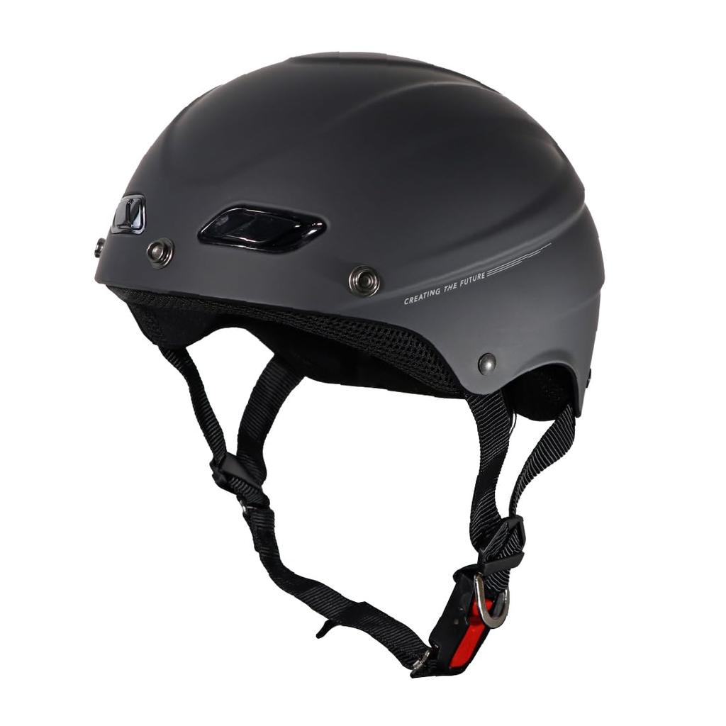 MOTO BASE Half Helmet Matte Black One MBHL-HF01