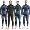 3.5mm Mens Camo Wetsuit Set Spearfishing Diving Swimming Thermal Protection Winter Summer