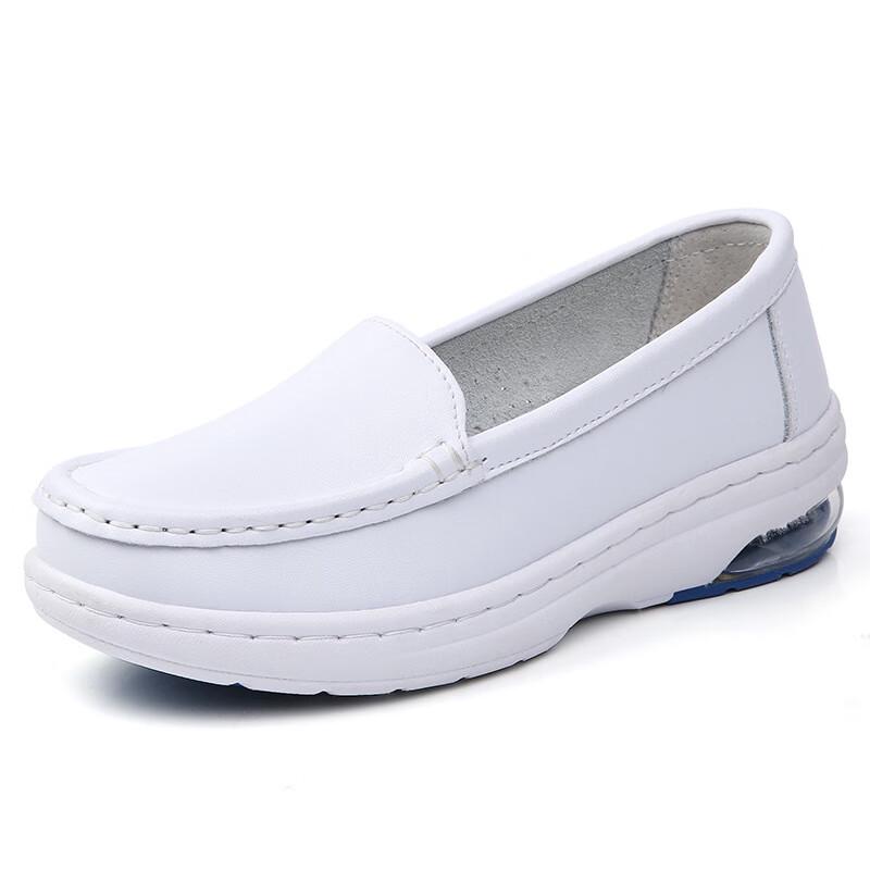 Женские белые дышащие повседневные балетки ANZUEN 34-40