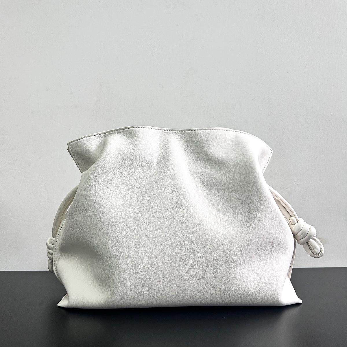 

Сумка-мессенджер из натуральной кожи с завязками на плечо, плиссированная, французская, роскошная, кожаная, большой емкости, для женщин, мягкая кожаная сумка-облако 30x10x15cm кислотные зеленого