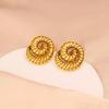 Sommer-Ozean-Serie: 18K Gold Edelstahl Muschel Ohrstecker - Damen Mehrere Stile