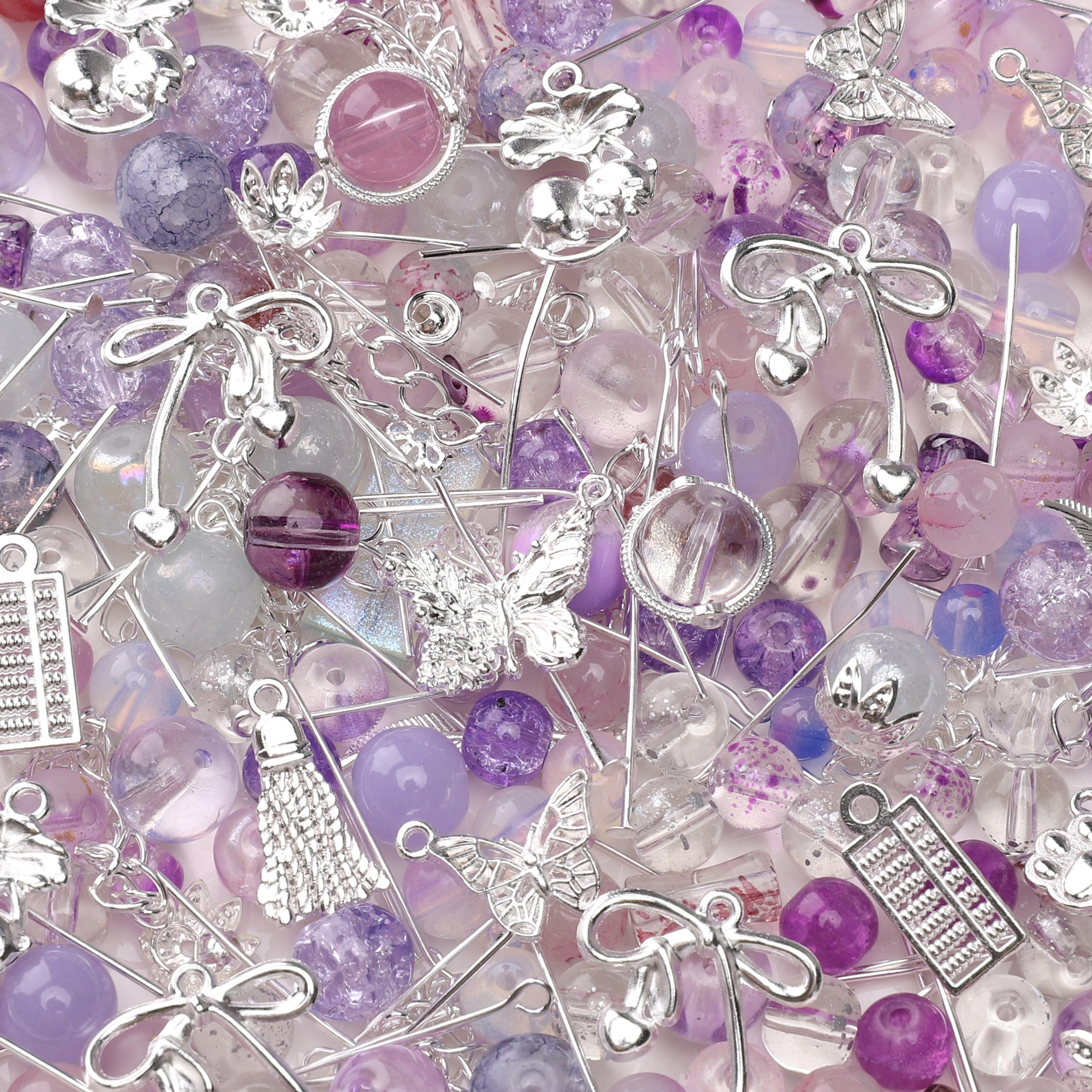 

Стеклянные бусины Бабочка Листья вишни Сплав Шармы Аксессуары для изготовления ювелирных изделий 03 фиолетовый