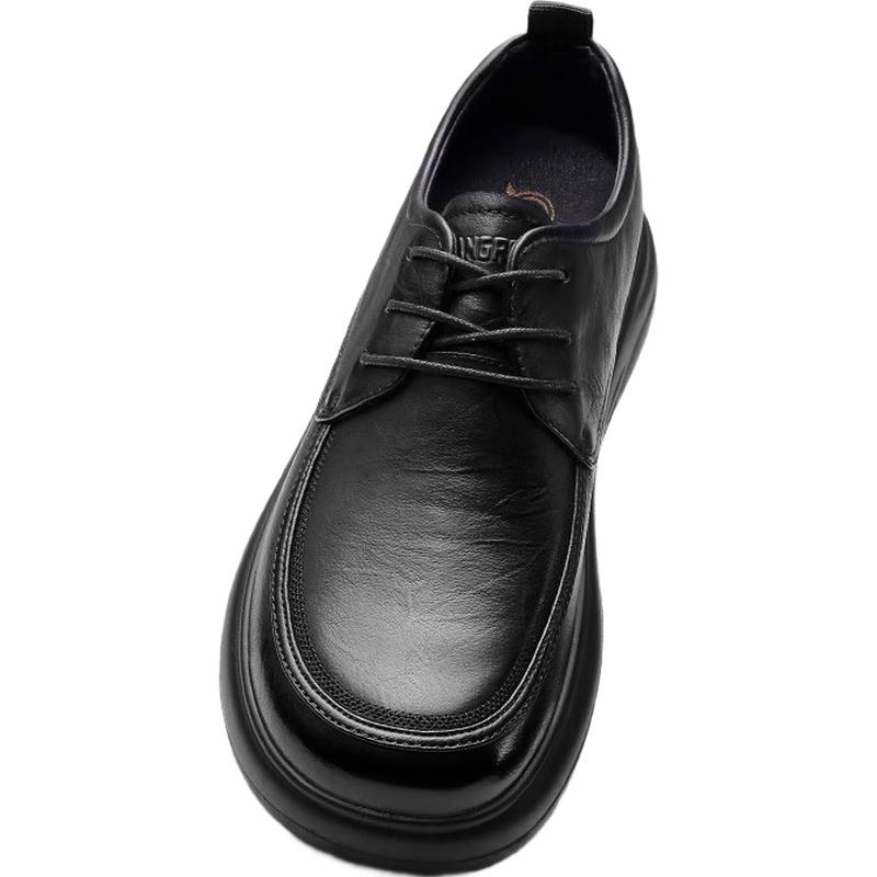 Qiangren Men s Wide-Fit Business Casual Leather Shoes JDA87538 41