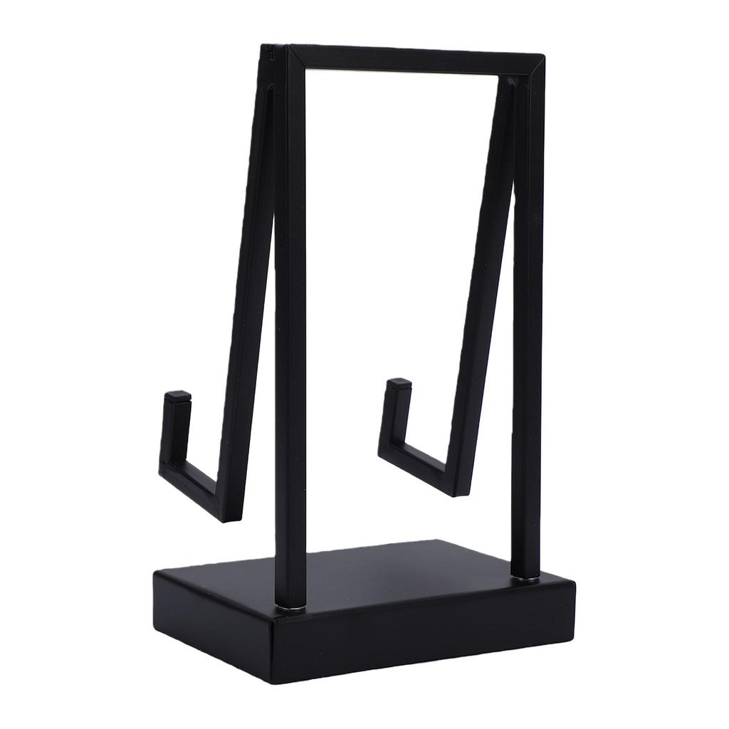 Metal Plate Stand Black Table Easel Stand Modern Book Picture Frame Artwork Holder for Display