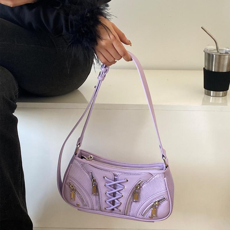 Portable Women's Armpit Bag All-In-One Shoulder Bag French Niche Bag Western Style Fashionable Bag New