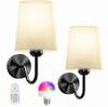 American-Style Cordless Wall Lamp with Bendable Arm, Battery-Powered for Bedroom or Living Room Decoration (No Wiring Needed)