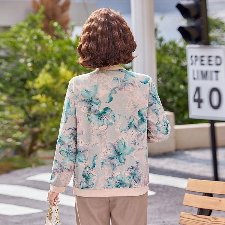 2026 Stylish Spring Jacket for Middle-Aged & Elderly Women - Loose, Lightweight, Short Top for Spring & Autumn