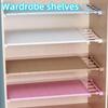 Adjustable Closet Organizer Storage Shelf Wall Mounted Kitchen Rack Wardrobe Shelves Cabinet Holders