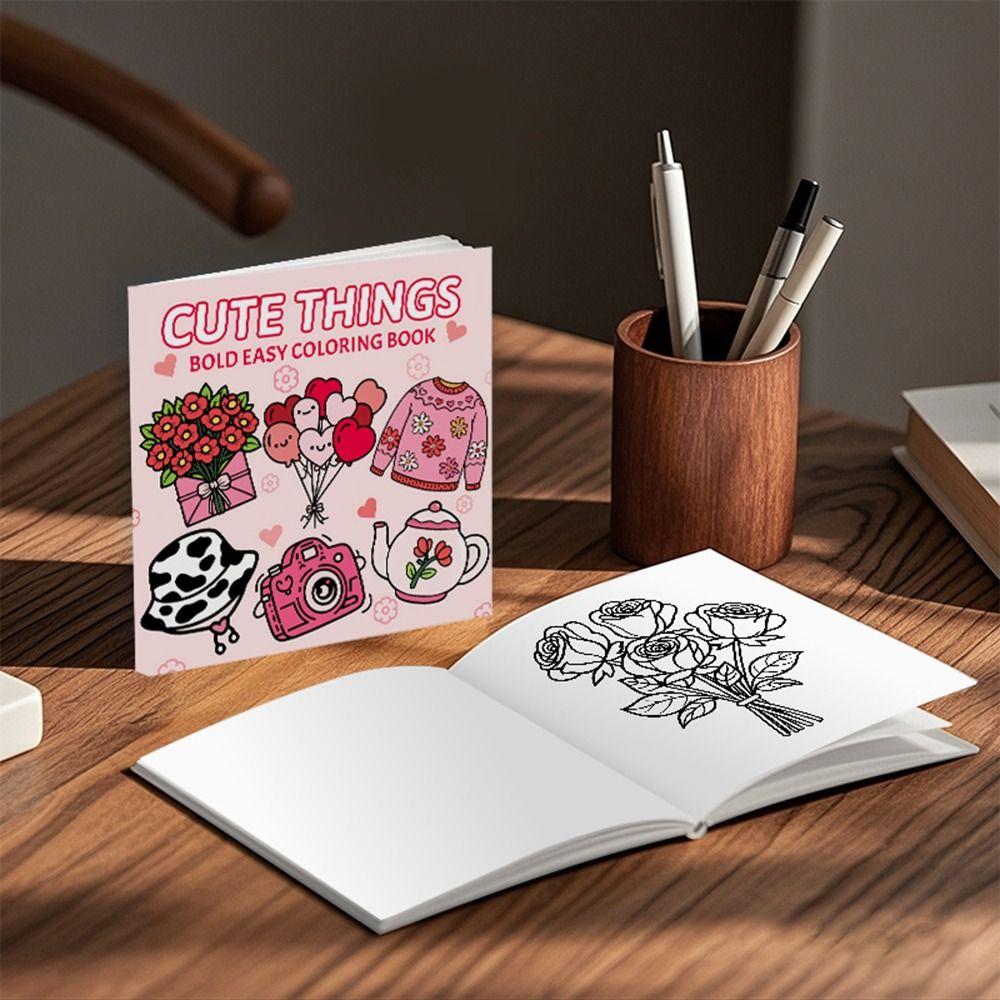 Stress Relief Graffiti Painting Book Cartoon Paperback Montessori Drawing Toy  for Adults And Teens