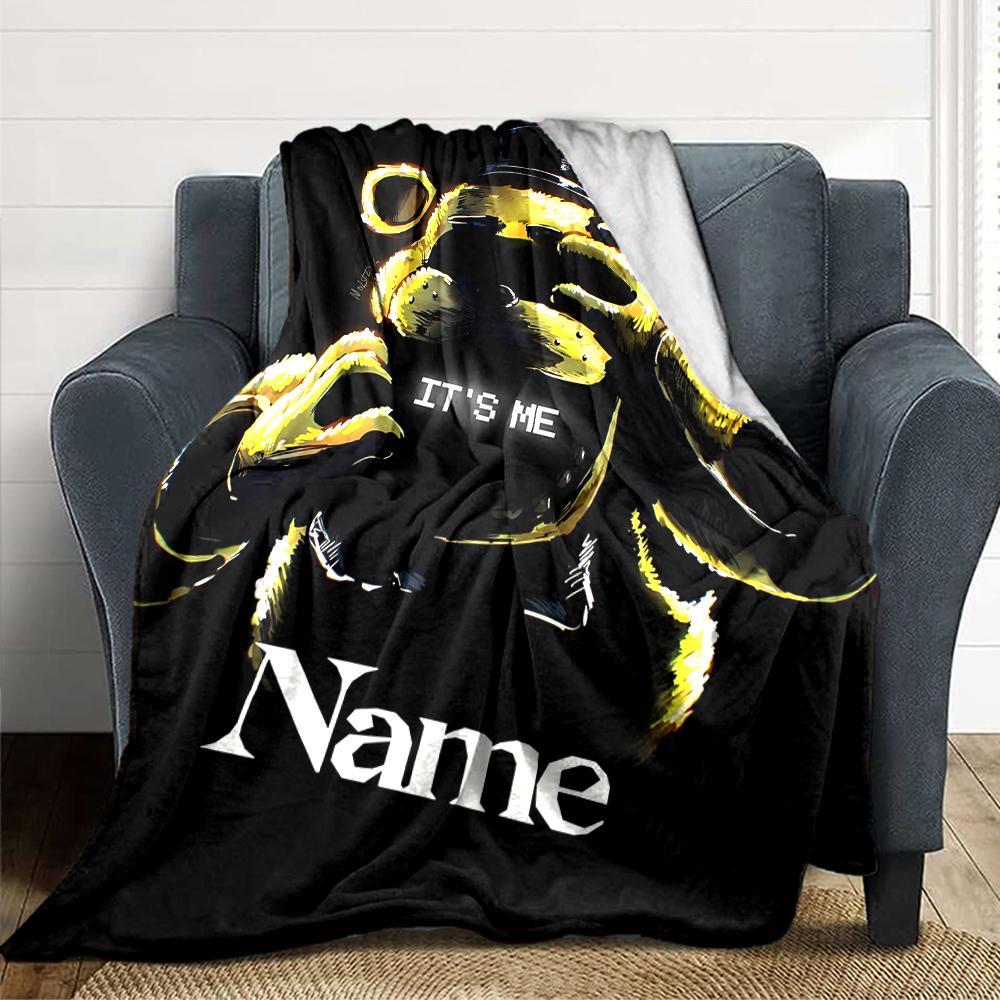 Custom Name Muppet Crossbow blanket for Couch & Bed, Plush Cozy Fuzzy Blanket Super Soft & Warm Blankets for Fall and Winter. 0908145