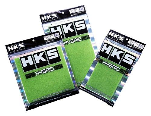 HKS Intake System Parts Super Hybrid Filter Replacement Filter for SHF S-SIZE 143 x 256 (mm) Dry 3 Layer/Green 70017-AK001 Air Cleaner