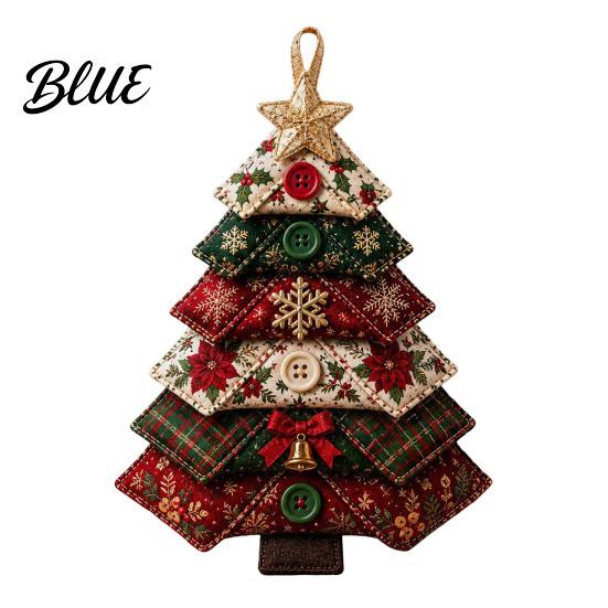 Handmade Seasonal Home Decor DIY Quilted Fabric Tree Kit Halloween Sewing Craft Creative Gift for Lovers Christmas Hanging Ornament Holiday Projects