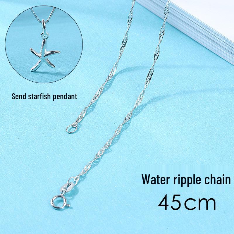 

Серебряное колье S925 - Простое и модное мини-колье с универсальной короткой цепочкой «змеинка». 925 Silver