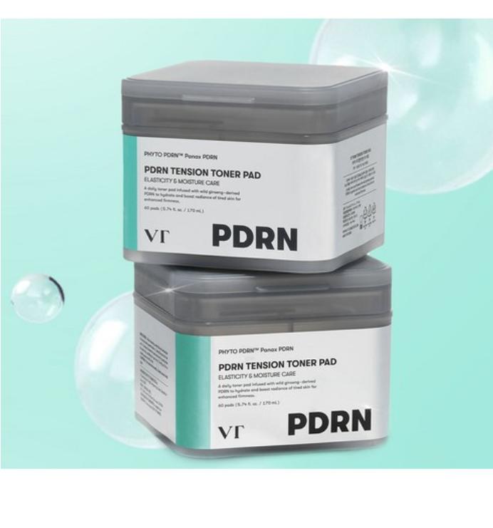 VT Cosmetic PDRN Tension Toner Pad 170ml – Straffende & Feuchtigkeitsspendende Pflege (60 Pads)
