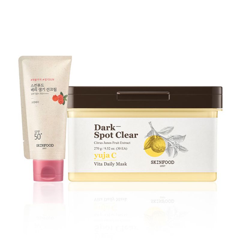 [Дуэт Vitality] Солнцезащитный крем «Ягодная Vitality» + Ежедневная маска с семенами юдзу