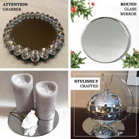 Mirror Surface Serving Tray Decorative Unique Table Centerpieces Candle Tray Party Supplies