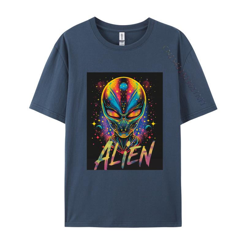 ALIEN HEAD TShirt Personalized Tshirt Prevalent Mens Cotton Tshirts Tops Tees Colorful 3d Printed T Shirts