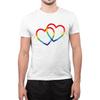 Pride Hearts LGBTQ T-Shirt Rainbow Gay Pride Festival Unisex Tee