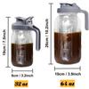 Cold Brew Coffee Maker Mason Jar Kanna - Heavy Duty Soda Lime Glass med högkvalitativt rostfritt stål Mesh Filter & Flip Cap Lock - Iced Tea & Coffee &
